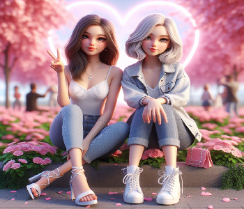 Latest 2024 Trending Stylish Besties In Park 3D AI Images Elevate Your   Latest 2024 Trending Stylish Besties In Park 3d Ai Images Elevate Your Profile Across Whatsapp Facebook Instagram Twitter And Snapchat  Photodoozy 