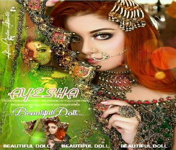 Stylish Girl Bride Ayesha Name Pic For Dp